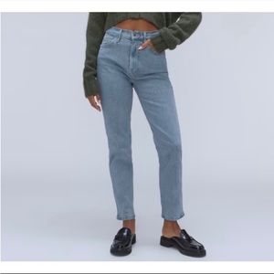 EVERLANE high waist straight jeans
